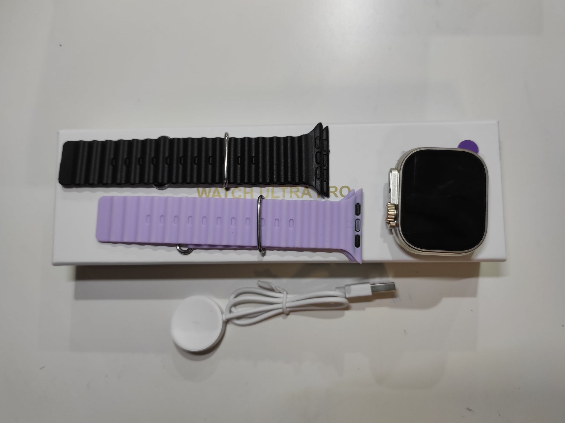 Smartwatch Ultra Pro con 2 correas ( morado + negro ) - additional image 1