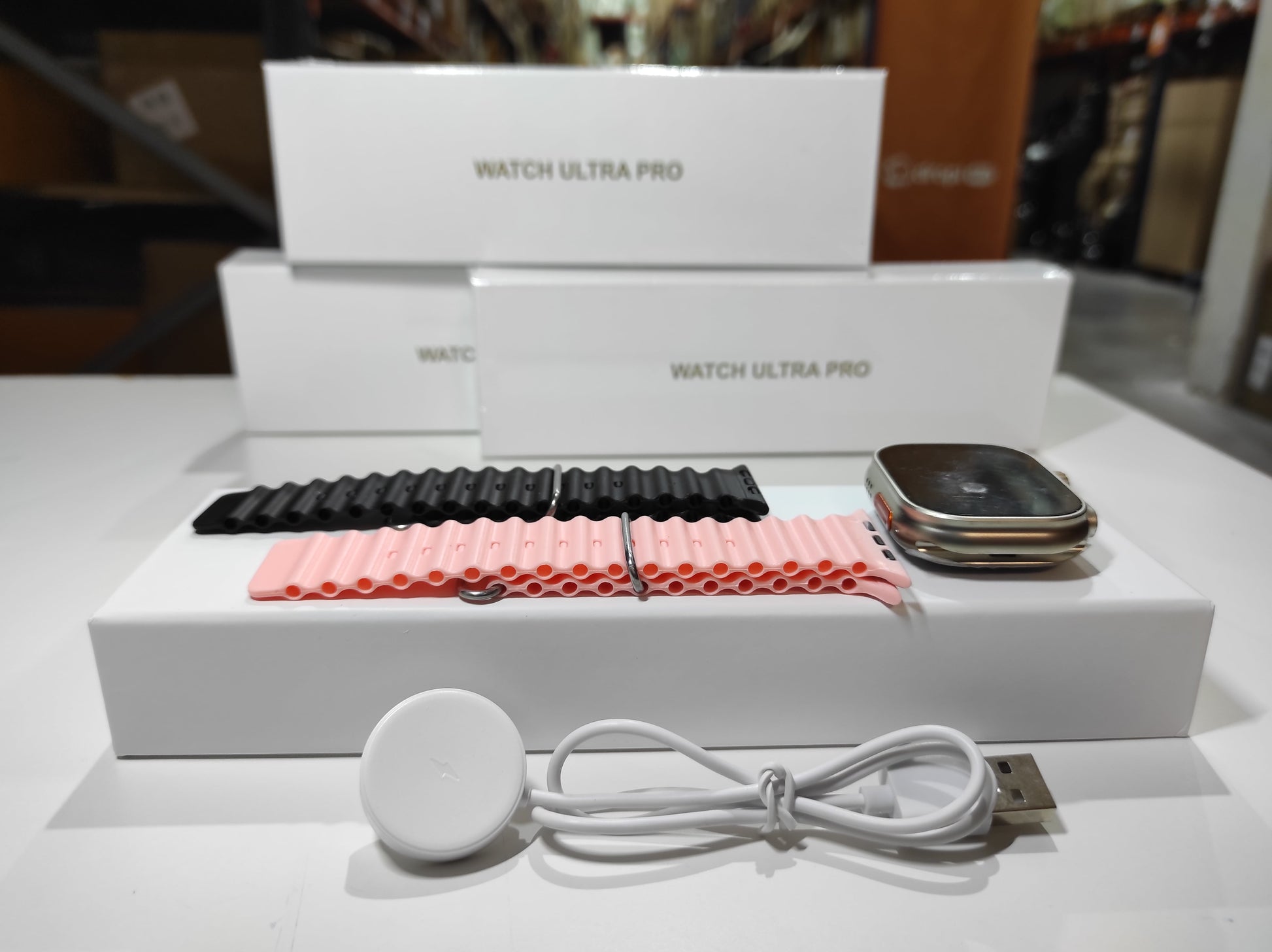 Smartwatch Ultra Pro con 2 correas ( rosa + negro ) - additional image 8